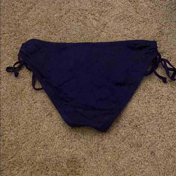Navy Tie Side bikini bottom - Picture 3 of 4